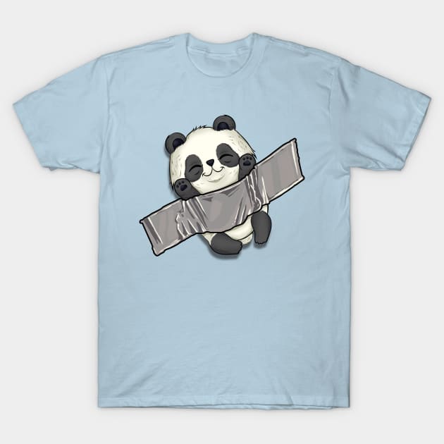 cute panda funny animals cutes T-Shirt by the house of parodies